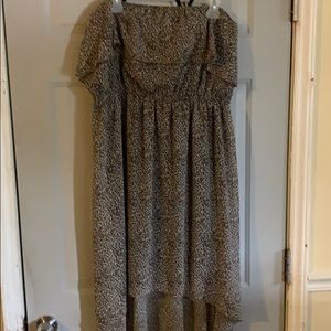 Strapless high low dress